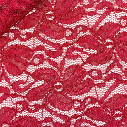 Elasztikus glitteres csipke - BORDEAUX